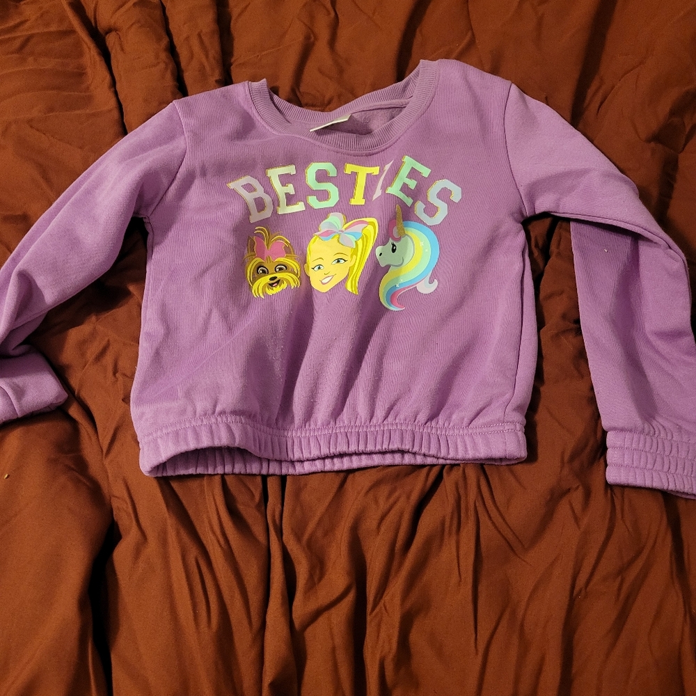 Jojo Siwa Girls' JoJo Siwa Sweatshirt  Iris Orchid Purple size medium